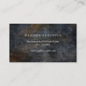 モダンエレガントシンプルタイポグラフィロイヤリティカード 名刺 (裏面)