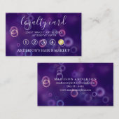 モダンエレガントシンプルタイポグラフィロイヤリティカード 名刺 (正面/裏面)