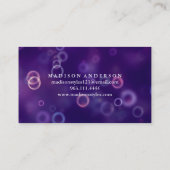 モダンエレガントシンプルタイポグラフィロイヤリティカード 名刺 (裏面)