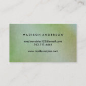 モダンエレガントシンプルタイポグラフィロイヤリティカード 名刺 (裏面)