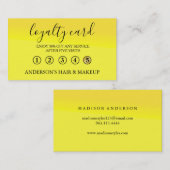 モダンエレガントシンプルタイポグラフィロイヤリティカード 名刺 (正面/裏面)