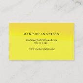 モダンエレガントシンプルタイポグラフィロイヤリティカード 名刺 (裏面)