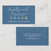 モダンエレガントシンプルタイポグラフィロイヤリティカード 名刺 (正面/裏面)