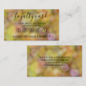 モダンエレガントシンプルタイポグラフィロイヤリティカード 名刺 (正面/裏面)