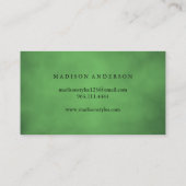 モダンエレガントシンプルタイポグラフィロイヤリティカード 名刺 (裏面)