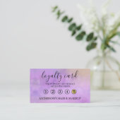 モダンエレガントシンプルタイポグラフィロイヤリティカード 名刺 (スタンド正面)