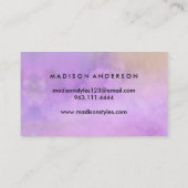 モダンエレガントシンプルタイポグラフィロイヤリティカード 名刺 (裏面)