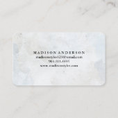 モダンエレガントシンプルタイポグラフィロイヤリティカード 名刺 (裏面)