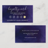 モダンエレガントシンプルタイポグラフィロイヤリティカード 名刺 (正面/裏面)