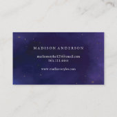 モダンエレガントシンプルタイポグラフィロイヤリティカード 名刺 (裏面)