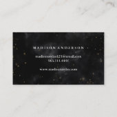 モダンエレガントシンプルタイポグラフィロイヤリティカード 名刺 (裏面)