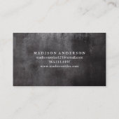 モダンエレガントシンプルタイポグラフィロイヤリティカード 名刺 (裏面)