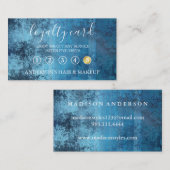 モダンエレガントシンプルタイポグラフィロイヤリティカード 名刺 (正面/裏面)