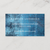 モダンエレガントシンプルタイポグラフィロイヤリティカード 名刺 (裏面)