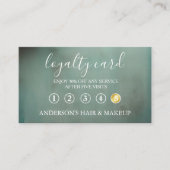 モダンエレガントシンプルタイポグラフィロイヤリティカード 名刺 (正面)