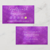 モダンエレガントシンプルタイポグラフィロイヤリティカード 名刺 (正面/裏面)