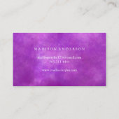 モダンエレガントシンプルタイポグラフィロイヤリティカード 名刺 (裏面)