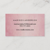 モダンエレガントシンプルタイポグラフィロイヤリティカード 名刺 (裏面)