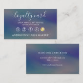 モダンエレガントシンプルタイポグラフィロイヤリティカード 名刺 (正面/裏面)