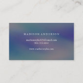 モダンエレガントシンプルタイポグラフィロイヤリティカード 名刺 (裏面)