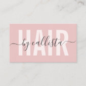 モダンエレガントシンプルタイポグラフィ美容師 名刺 (正面)