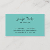 モダンエレガントシンプルテンプレートタイポグラフィトレンディー 名刺 (裏面)