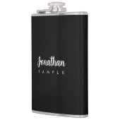 モダンエレガントシンプルテンプレートタイポグラフィ名 フラスク (左)