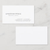 モダンエレガントシンプルテンプレートトレンディー 名刺 (正面/裏面)