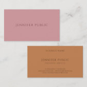 モダンエレガントシンプルテンプレートトレンドカラー調和 名刺 (正面/裏面)