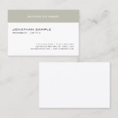 モダンエレガントシンプルテンプレート洗練クール 名刺 (正面/裏面)