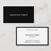 モダンエレガントシンプルテンプレート 名刺 (正面/裏面)