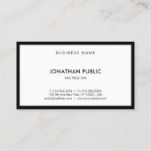 モダンエレガントシンプルテンプレート 名刺 (裏面)