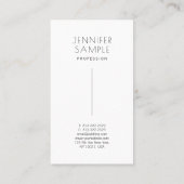 モダンエレガントシンプルデザインシグネチャマット紙 名刺 (裏面)