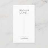 モダンエレガントシンプルデザインシグネチャマット紙 名刺 (正面)