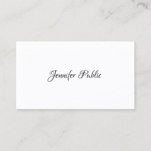 モダンエレガントシンプルデザインテンプレートプロフェッショナル 名刺 (正面)