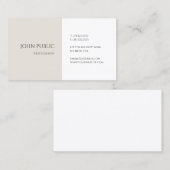 モダンエレガントシンプルデザインテンプレート 名刺 (正面/裏面)