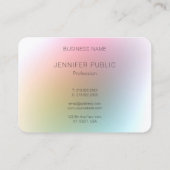 モダンエレガントシンプルデザイントレンディーカラフル 名刺 (裏面)