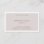 モダンエレガントシンプルデザイントレンドカラーテンプレート 名刺 (裏面)