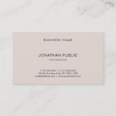 モダンエレガントシンプルデザインプロフェッショナルトレンディー 名刺 (裏面)