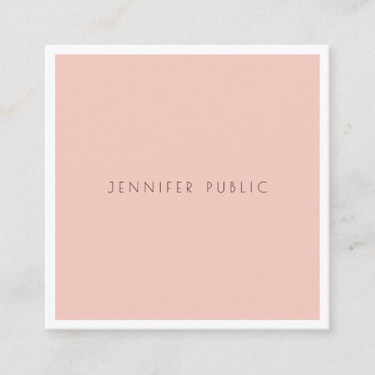 モダンエレガントシンプルデザインプロフェッショナル スクエア名刺 (正面)