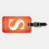 モダンエレガントシンプルトラベルはっきりしたモノグラム ラゲッジタグ (正面横)