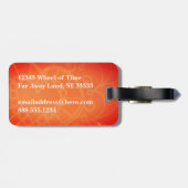 モダンエレガントシンプルトラベルはっきりしたモノグラム ラゲッジタグ (裏面横)