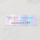 モダンエレガントシンプルハート,ホログラフィック ロイヤリティカード (裏面)