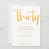 モダンエレガントシンプルパーティー 招待状 (正面)