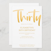 モダンエレガントシンプルパーティー 招待状 (正面/裏面)