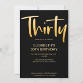 モダンエレガントシンプルパーティー 招待状 (正面)