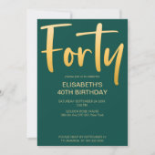 モダンエレガントシンプルパーティー 招待状 (正面)