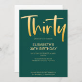 モダンエレガントシンプルパーティー 招待状 (正面/裏面)