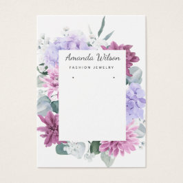 モダンエレガントシンプルフローラジュエリー表示カード