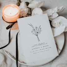 モダンエレガントシンプルフローラ日付カードの保存